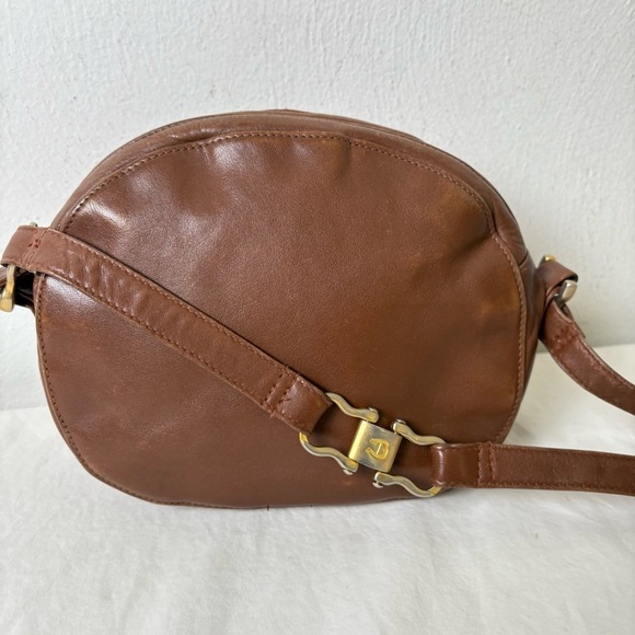 ETIENNE AIGNER Vintage Oval Leather Crossbody Unique Logo Hardware Classic - Picture 15 of 16